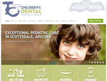 Tablet Screenshot of childrens-dental.com